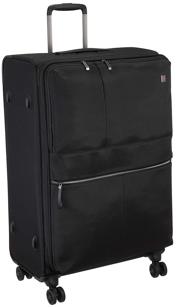 Echolac Relaxation X-Large Black Soft Sided Check-In Suitcase Trolley 78cm (CT714A)