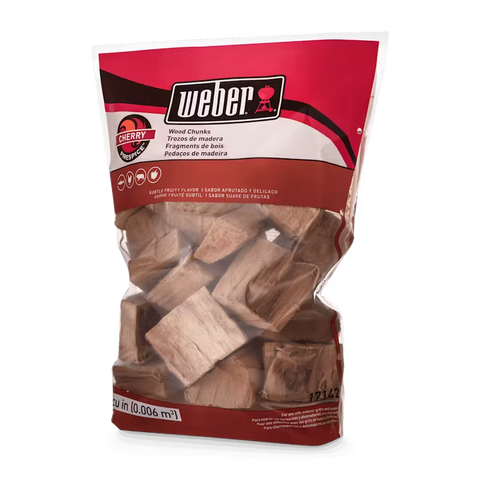 Weber Cherry Wood Chunks, 350 cu. in.