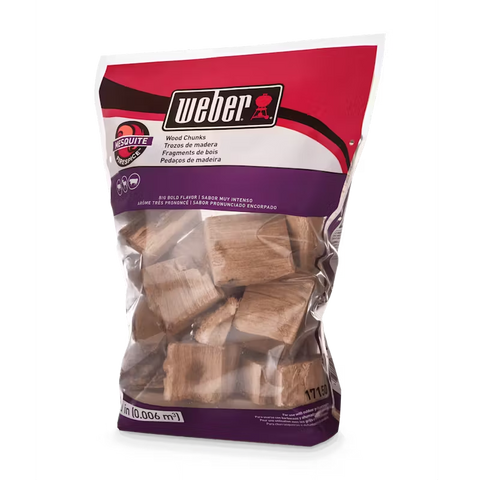 Weber Mesquite Wood Chunks, 350 cu. in.