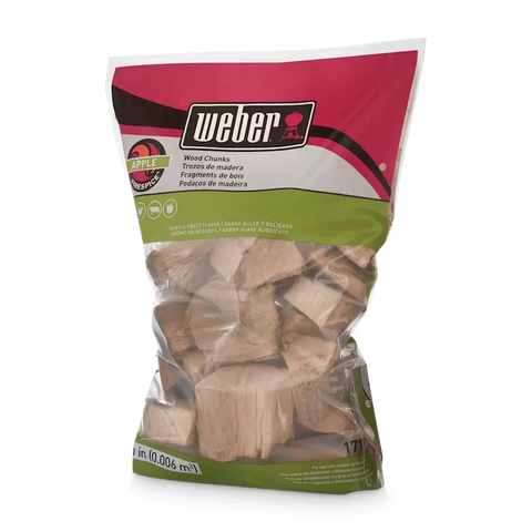 Weber Apple Wood Chunks, 350 cu. in.