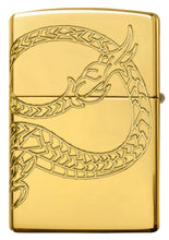 Back of Armor?« Asian Dragon 360-Degree Gold-Plate Windproof Lighter