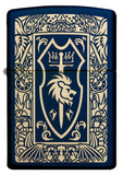 Front shot of Heraldic Crest Design Windproof Lighter 