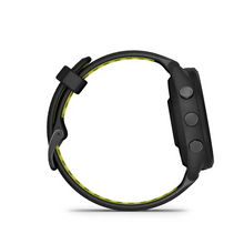 Garmin Forerunner® 265S Black Bezel and Case with Black/amp Yellow Silicone Band