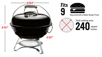 Weber 47CM JUMBO JOE With Thermometer Black