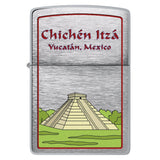 Front shot of Chichen Itza Design Windproof Lighter.