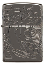 Front view of Wicca Design Armor® Black Ice® Windproof Lighter.