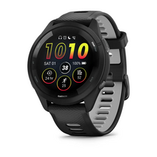 Garmin Forerunner® 265 Black Bezel and Case with Black/Powder Gray Silicone Band