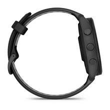 Garmin Forerunner® 265 Black Bezel and Case with Black/Powder Gray Silicone Band