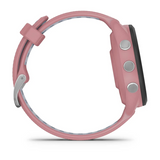 Gamin Forerunner® 265S Black Bezel with Light Pink Case and Light Pink/Whitestone Silicone Band