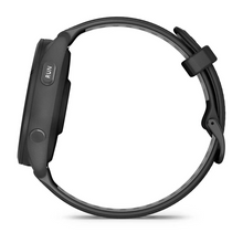 Garmin Forerunner® 265 Black Bezel and Case with Black/Powder Gray Silicone Band