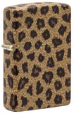 Front shot of Leopard Print 540 Color Windproof Lighter standing at a 3/4 angle