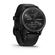 Garmin vivomove® Sport Black Case and Silicone Band with Slate Accents