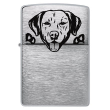 Front shot of Labrador Design Windproof Lighter.