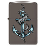 Front shot of Tattoo Anchor Windproof Lighter.