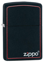 Zippo Black Matte with Red Border Pocket Lighter