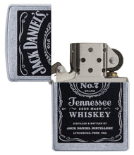 Zippo Jack Daniel's Tennessee Whiskey Label Street Chrome Pocket Lighter