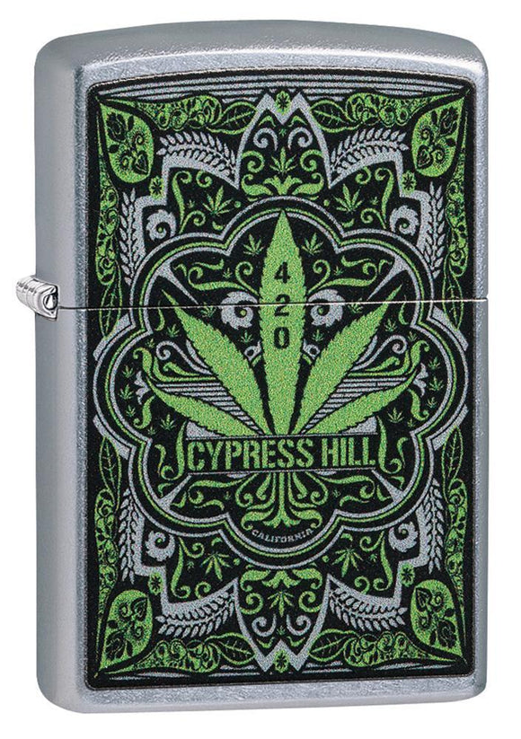 Zippo Cypress Hill Street Chrome Pocket Lighter - Bhawar Store