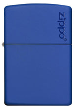 Zippo Royal Blue Matte Logo Pocket Lighter