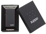 1618ZB, Zippo Slim Black Matte - Packaging