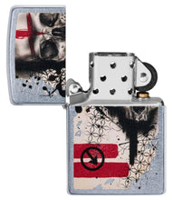 Zippo Trash Polka Tattoo Skull Street Chrome Pocket Lighter