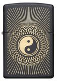 Zippo Yin Yang 2 Black Matte Pocket Lighter