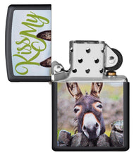 Zippo Kiss My Donkey Black Matte Pocket Lighter