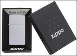 Zippo Slim Satin Chrome Pocket Lighter