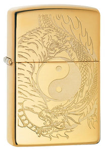Zippo Tiger and Dragon Design Pocket Lighter