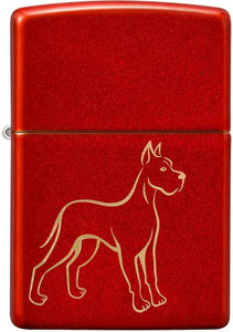 Zippo Metallic Red Dog