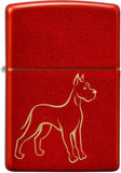 Zippo Metallic Red Dog