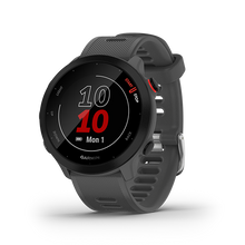 Garmin Forerunner 55 with transflective memory-in-pixel Display, GPS Running Smartwatch, Battery upto 2 weeks, 24/7 Heart Rate & Respiration Monitoring, Advance Sleep & Recovery Advisor with Grey Band