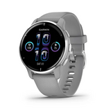 Garmin Venu 2 Plus GPS Smartwatch with AMOLED Display, Battery up to 9 Days, 24/7 HRV, SPO2, Stress & Hydration Tracking, Bluetooth Calling, VO2 Max, HIIT workout, Advanced Sleep monitoring with Gray Band