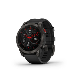 Garmin Epix Gen 2 Sapphire GPS Outdoor Smartwatch with AMOLED Display Touchscreen, Battery up to 16 Days, 24/7 HRV, Health Snapshot, SPO2, Advanced Sleep Monitoring, VO2 Max, Real Time Stamina with Slate Band