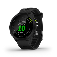 Garmin Forerunner 55 with transflective memory-in-pixel Display, GPS Running Smartwatch, Battery upto 2 weeks, 24/7 Heart Rate & Respiration Monitoring, Advance Sleep & Recovery Advisor with Black Band