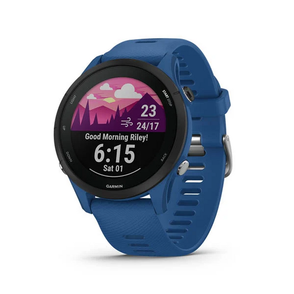 Garmin Forerunner 255 GPS Smartwatch, Battery up to 14 days, Advanced Insights, Heart Rate Variability & Advanced Sleep score, SPO2 & Stress Monitoring, Performance condition & Health Snapshot with Blue Band