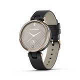 Garmin Lily CreamGold, Black, Leather