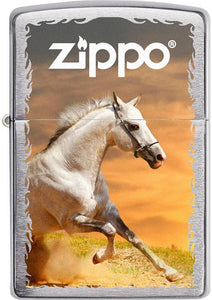 Zippo White Stallion