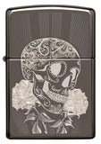Zippo Fancy Skull Black Ice Pocket Lighter
