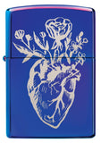 Zippo Heart Vase Design High Polish Indigo Pocket Lighter