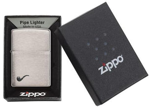 Zippo Brushed Chrome Pipe Pocket Lighter - Bhawar Store