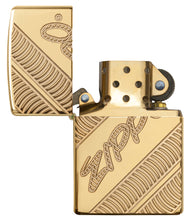 Zippo Armor High Polish Brass Coiled Pocket Lighter