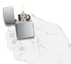 Zippo Hand Satin Sterling Silver 1941 Replica