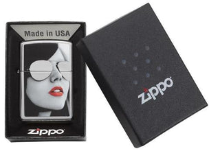 Zippo Sunglasses High Polish Chrome Pocket Lighter