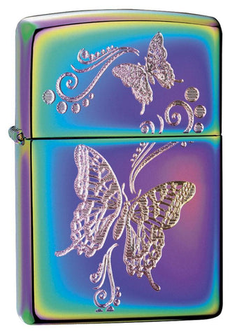 28442, Delicate Butterfly Design, Auto Engraving, Spectrum Finish