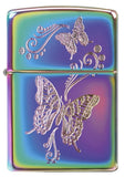 28442, Delicate Butterfly Design, Auto Engraving, Spectrum Finish