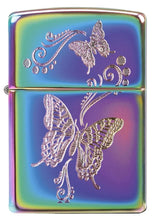 28442, Delicate Butterfly Design, Auto Engraving, Spectrum Finish