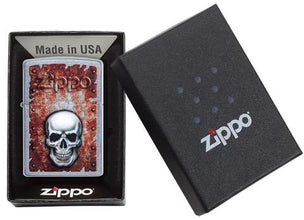 Zippo Filigree Flame and Wind Design Street Chrome Pocket Lighter