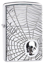 Zippo Spider Web Skull Design