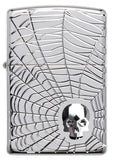 Zippo Spider Web Skull Design