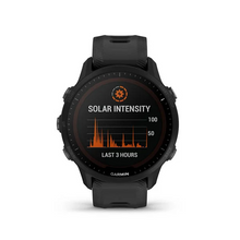 Garmin Forerunner 955 Solar GPS Triathlon Smartwatch, Battery up to 20 Days with Solar*, 24/7 HRV, SPO2, Advanced Sleep Monitoring, Acute Load, Real Time Stamina, VO2 Max, Pace & Climb Pro with Black Band